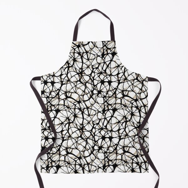 Item preview, Net Neurons brain cells black and white hand drawing designed and sold by YeKnot.