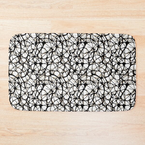 Item preview, Net Neurons brain cells black and white hand drawing designed and sold by YeKnot.
