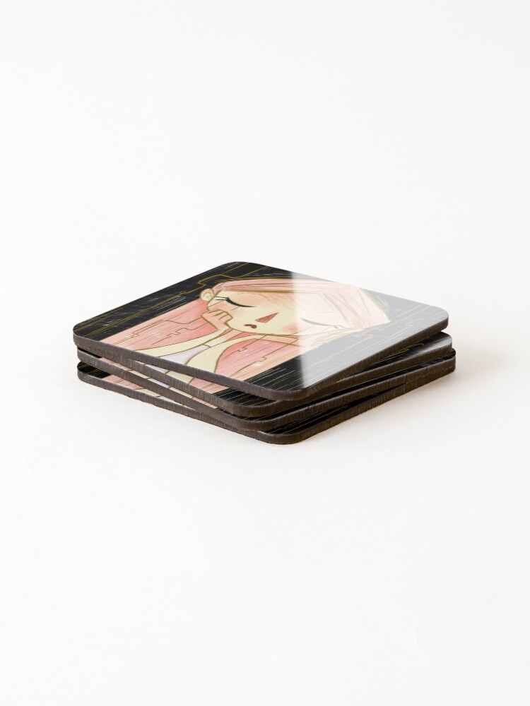 Thumbnail 4 of 5, Coasters (Set of 4), Cry designed and sold by Ritadsart.