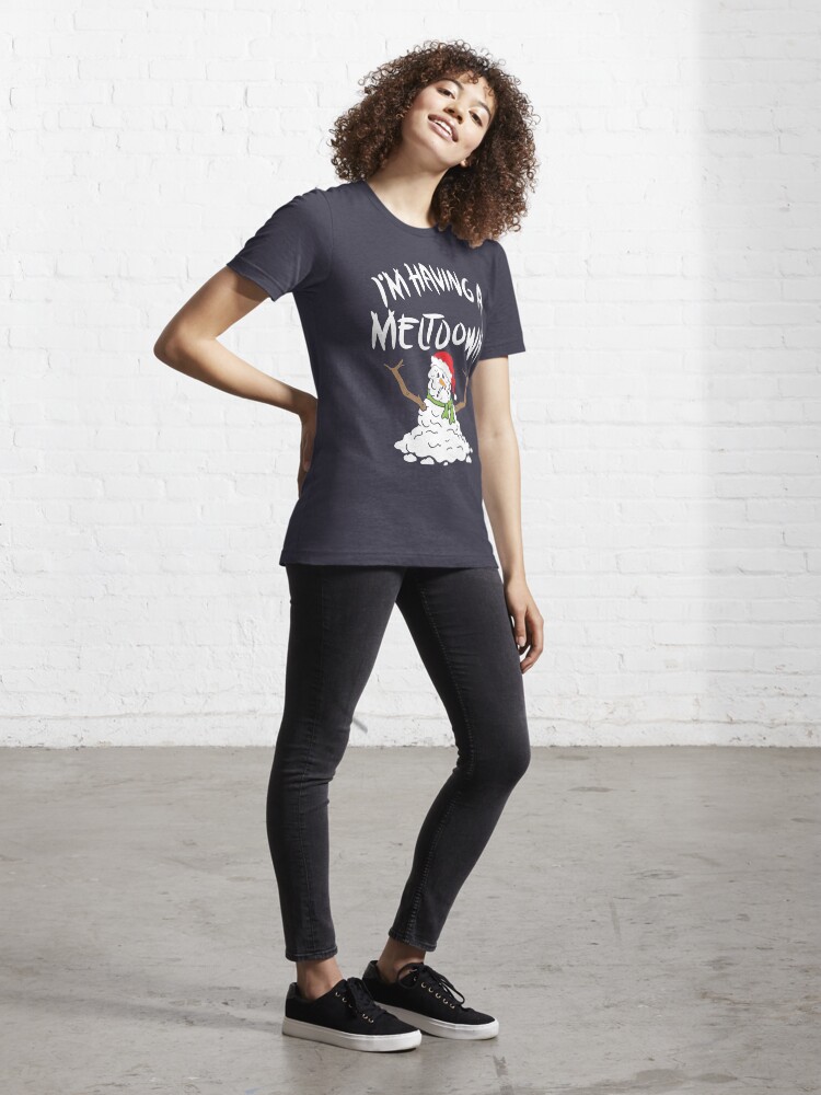 Alternate view of Funny Winter I'm Having A Meltdown - Funny Snowman Pun Gift Essential T-Shirt