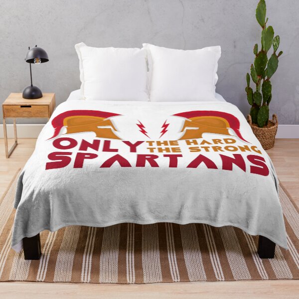 Item preview, ONLY THE HARD ONLY THE STRONG SPARTANS STRONG designed and sold by Feather of art  ⭐⭐⭐⭐⭐.