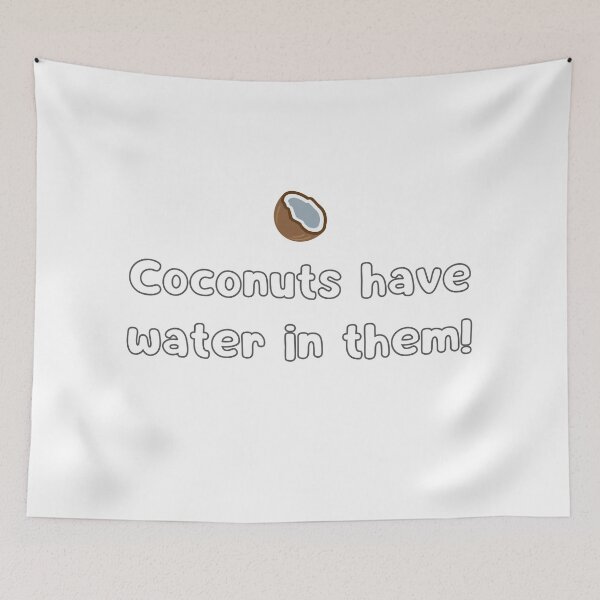 Item preview, Coconuts have water in them  designed and sold by CraftsbyKi.