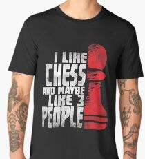 Chess Player Shirt - Funny Chess Gift Men's Premium T-Shirt
