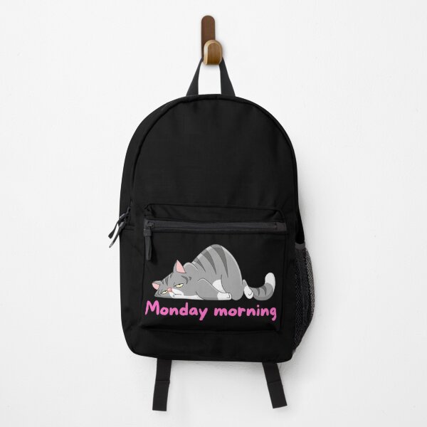 Item preview, Gato soñoliento el lunes por la mañana designed and sold by CatFans.