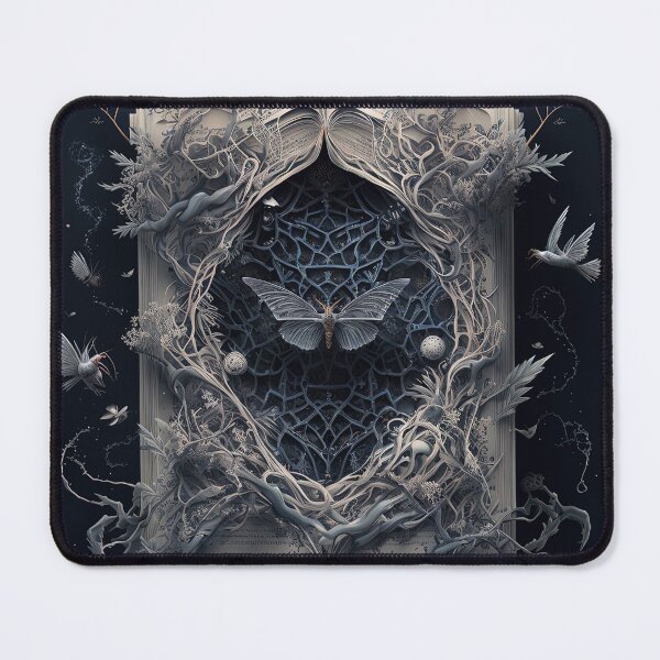 Item preview, Intricate butterfly book case/art wall designed and sold by artyficial-.