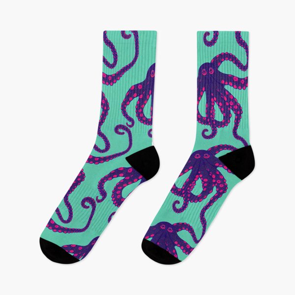 Item preview, Green purple pink octupus designed and sold by YeKnot.
