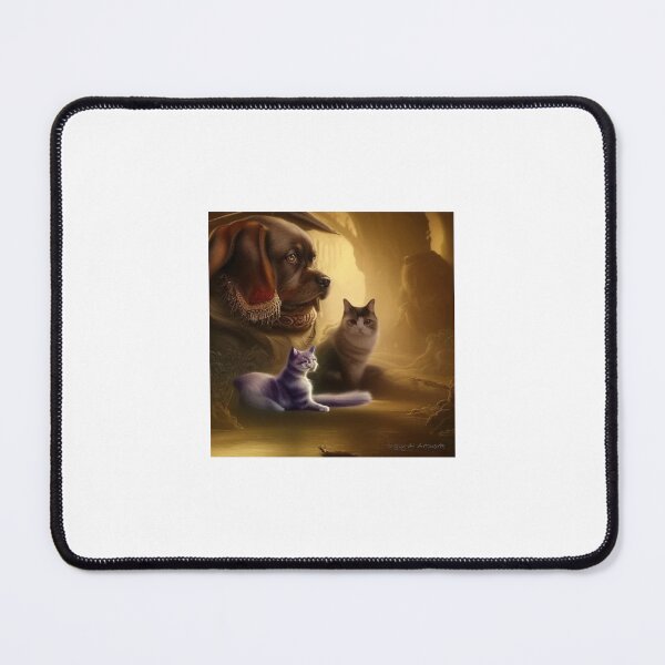 Item preview, Jabba Dog and Cats designed and sold by UglyAIArtwork.