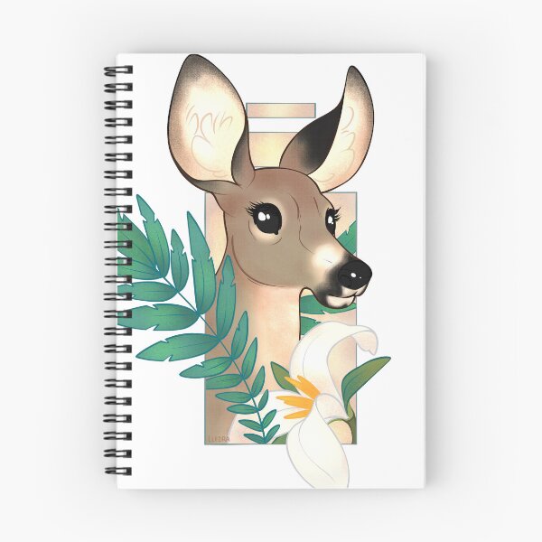 Item preview, Deer and Trillium designed and sold by lledra.