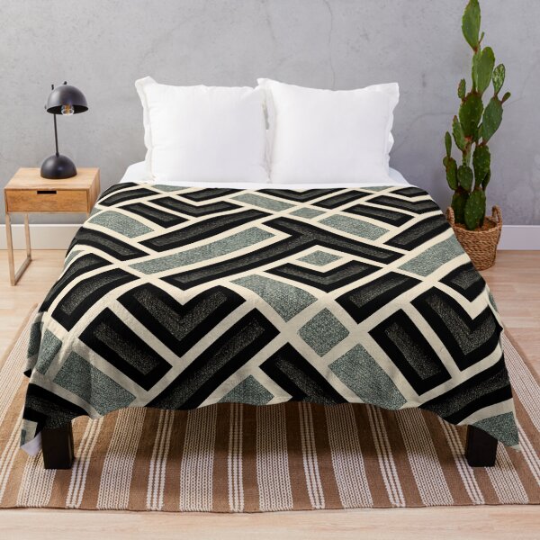 Item preview, Monochrome geometric pattern designed and sold by folskullyz.