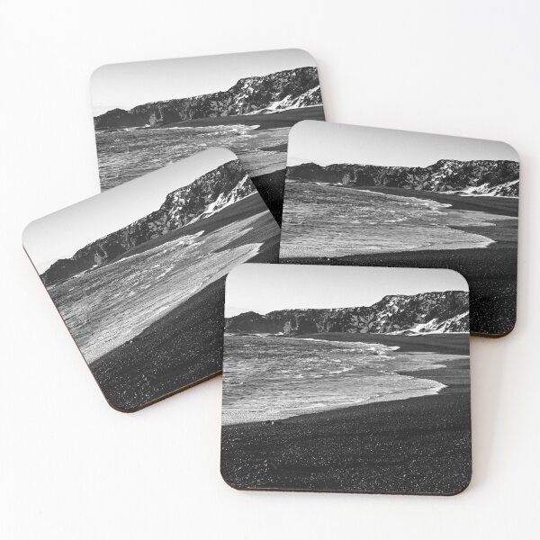 Item preview, Black Sand Beach Iceland B&W designed and sold by Kate-P-.