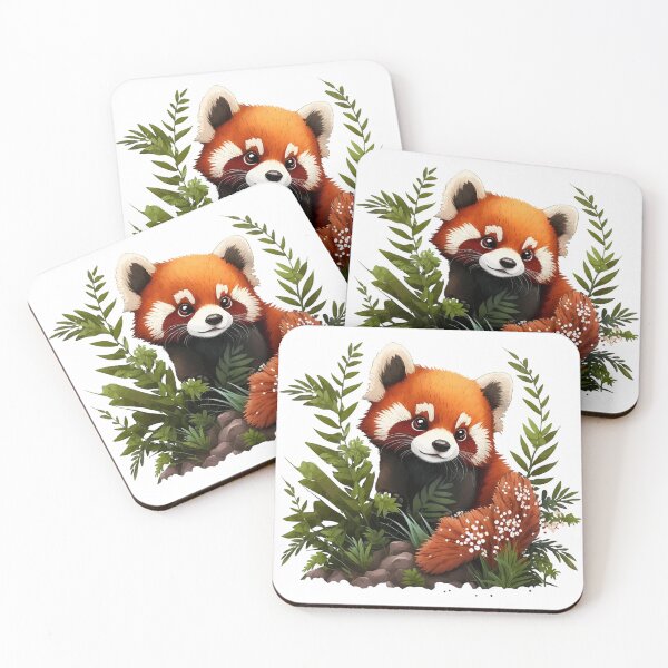Item preview, Cute Red Panda designed and sold by 9livescanvas.
