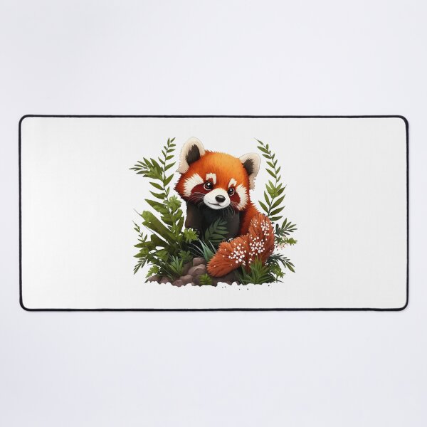 Vista previa del artículo con la obra «Lindo panda rojo», diseñado y vendido por 9livescanvas.