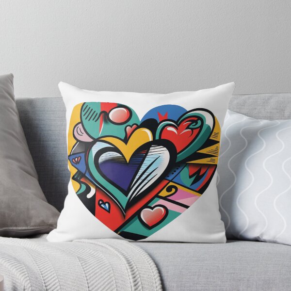 Item preview, Art style colorful heart, fan art designed and sold by GeekLabz.