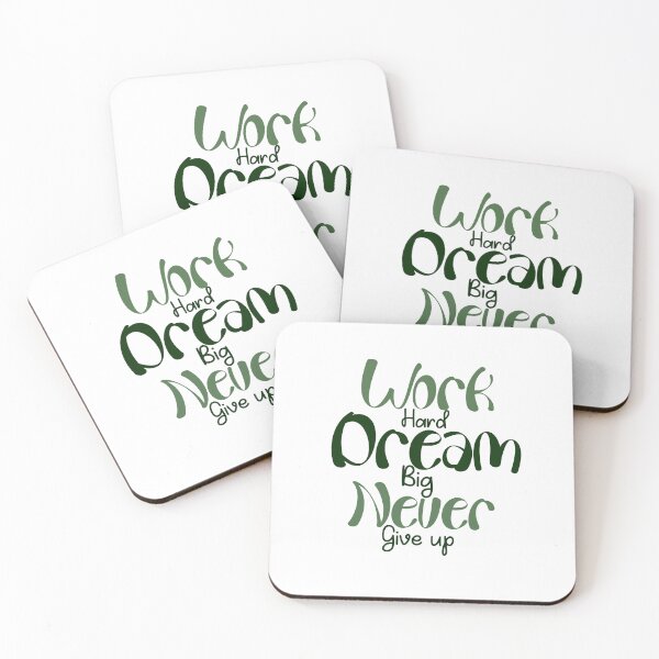 Item preview, Work hard dream big never give up designed and sold by Manar Altaweel.