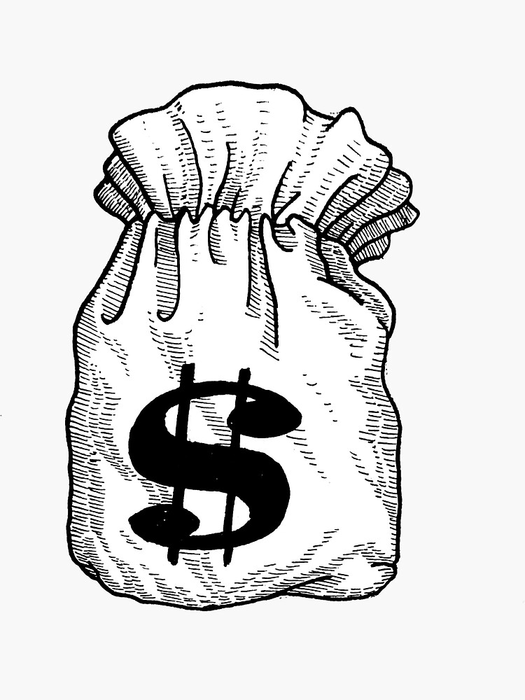 Money Bag Vector Sticker