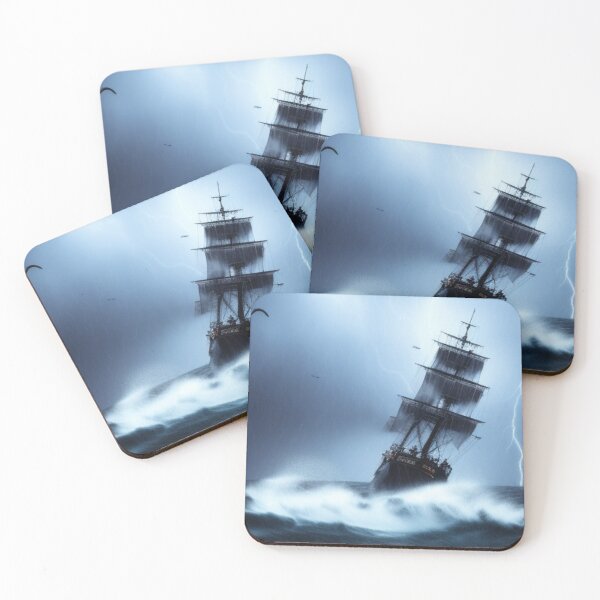 Item preview, Pirate ship in storm designed and sold by fkc666.