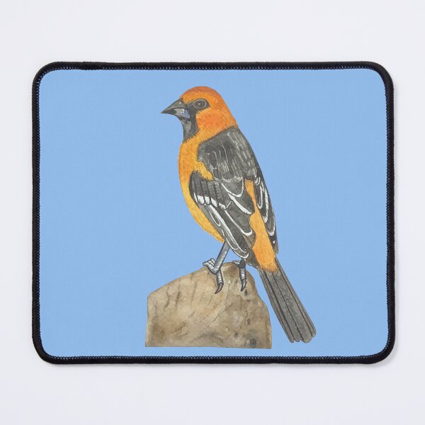 Item preview, Watercolor yellow and black bird designed and sold by altairaleon.