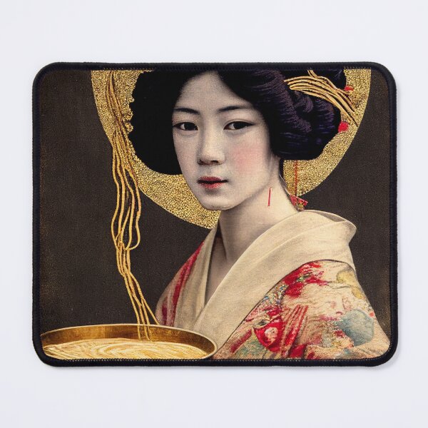 Item preview, Klimt Inspired Asian Ramen Poster designed and sold by dragonfruit-art.
