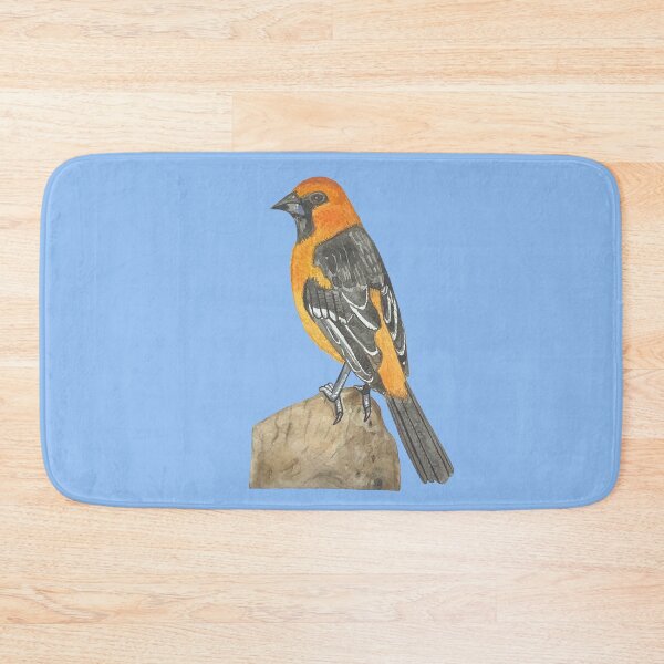 Item preview, Watercolor yellow and black bird designed and sold by altairaleon.