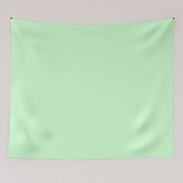 Item preview, Delicate Flowery Pastel Green designed and sold by ataraxiastore.