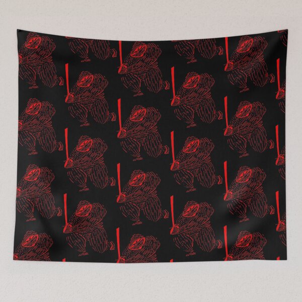 Item preview, Crouching Ninja (bright red and black) designed and sold by DMcK Designs.