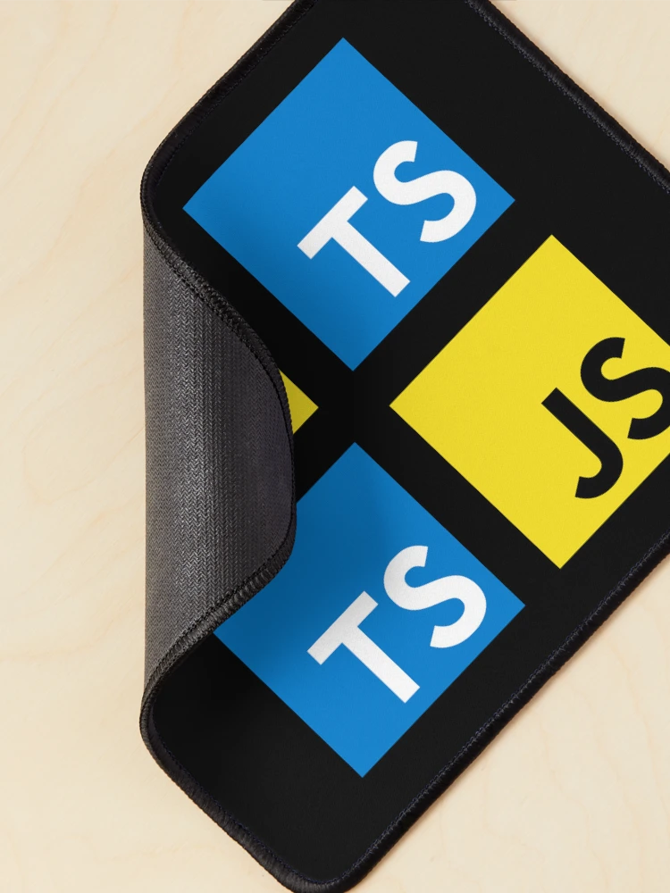 Thumbnail 2 von 5, Mauspad, JavaScript und TypeScript (Schwarz) designt und verkauft von hellkni9ht.