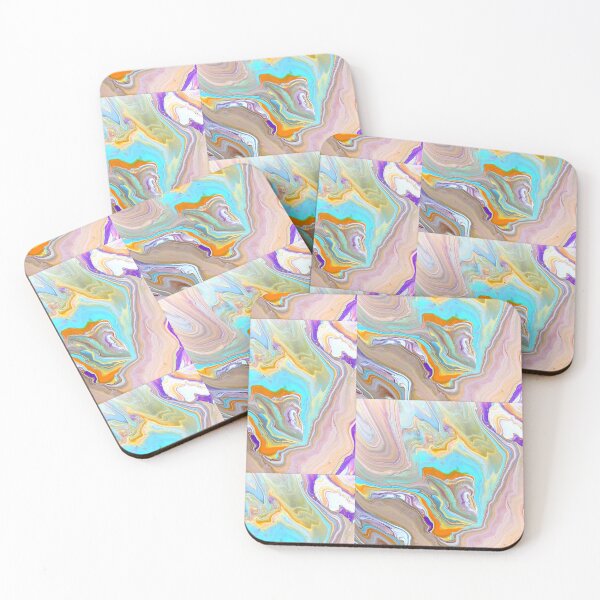 Item preview, Acrylic Pour Print - Patience - Cue the Whistling designed and sold by Beth Foster Creative.