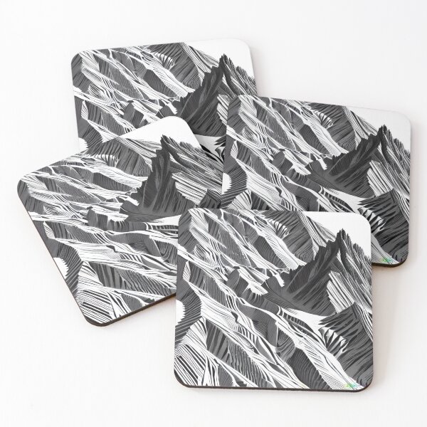 Item preview, Trippy Abstract Mountain Vibes 12 designed and sold by Benito Del Ray.