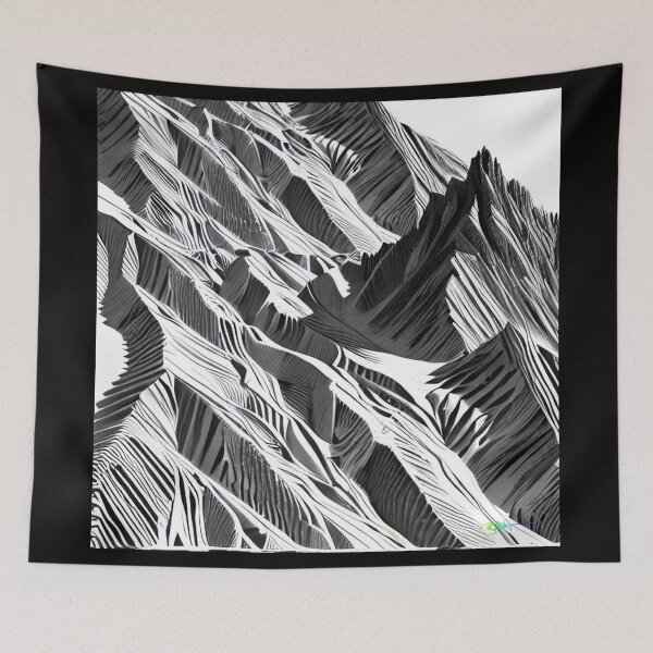 Item preview, Trippy Abstract Mountain Vibes 12 designed and sold by Benito Del Ray.