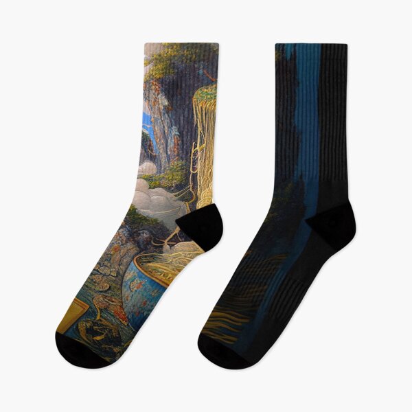 Item preview, Van Gogh Inspired Landscape Ramen Poster designed and sold by dragonfruit-art.