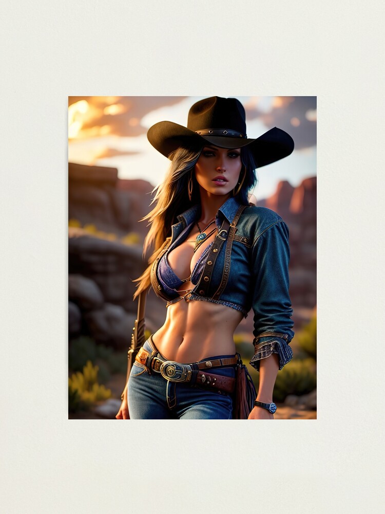 Premium Photo  Wild west western girl cowgirl