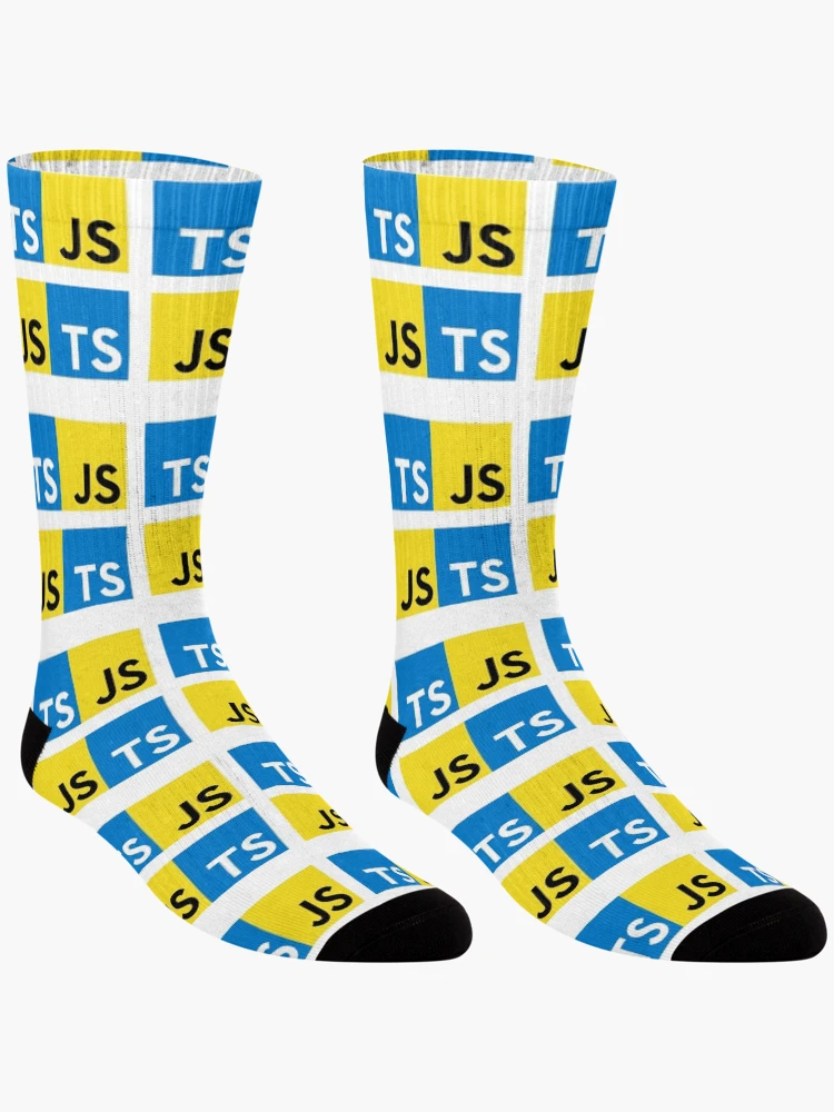 Thumbnail 3 of 5, Socks, JavaScript and TypeScript (White) designed and sold by hellkni9ht.