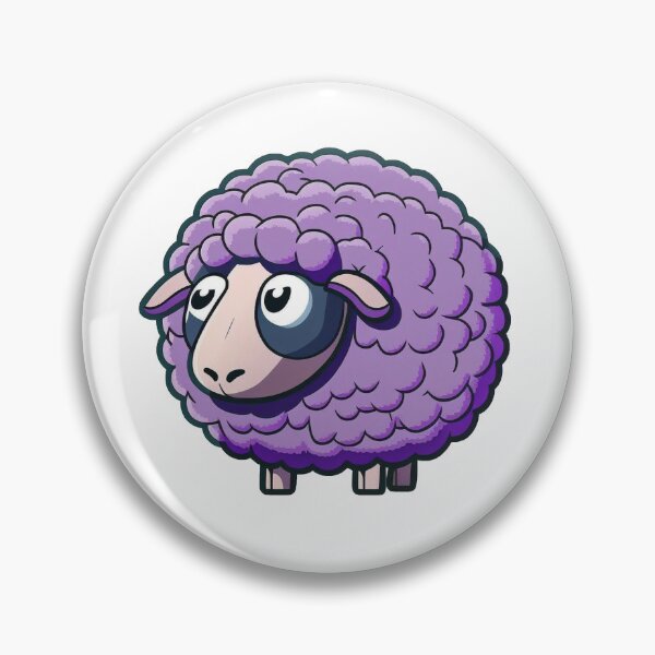 Item preview, Funny purple sheep designed and sold by GeekLabz.