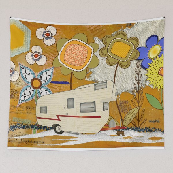 Item preview, Retro Mixed-Media Camper designed and sold by RV-CaRVers.