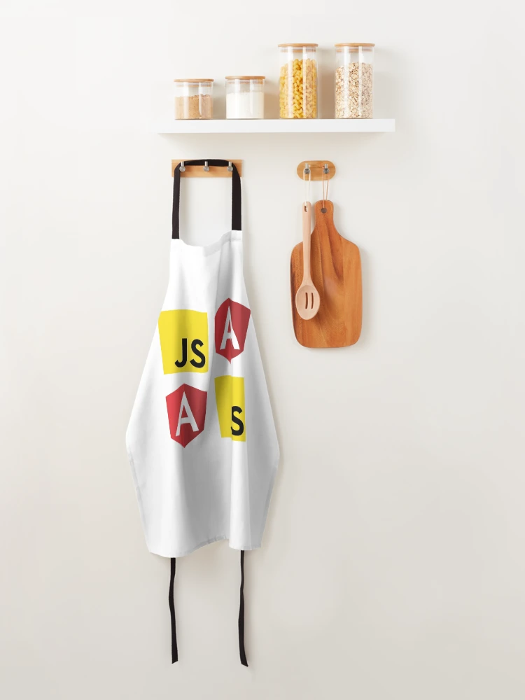 Thumbnail 4 of 6, Apron, JavaScript and Angular (White) designed and sold by hellkni9ht.