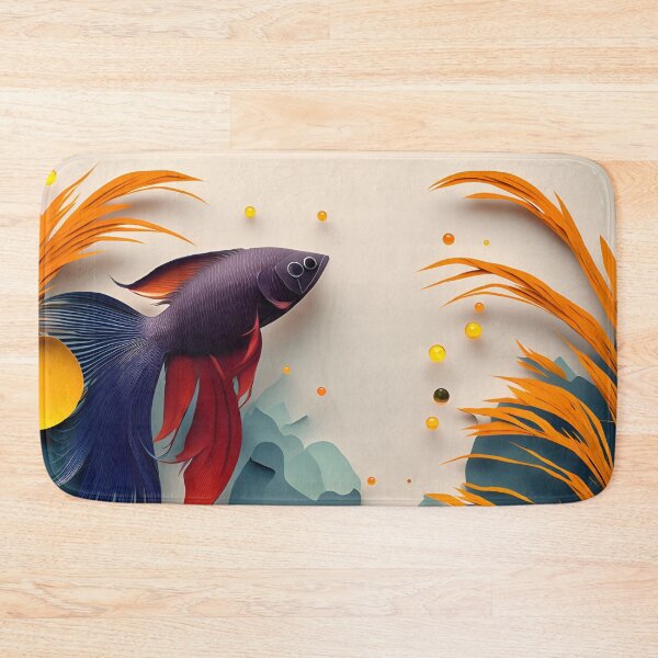 Item preview, Siamese Fighter Yellow in Paper art style designed and sold by FormFinder.