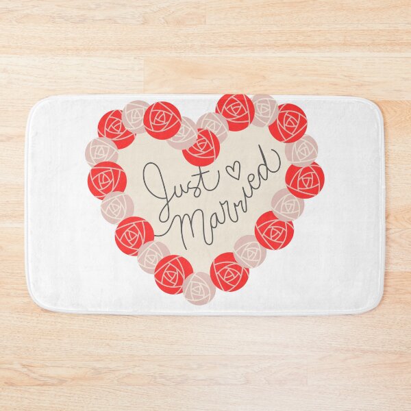 Item preview, Just Married Heart of Roses Artwork designed and sold by Igorlegrand.