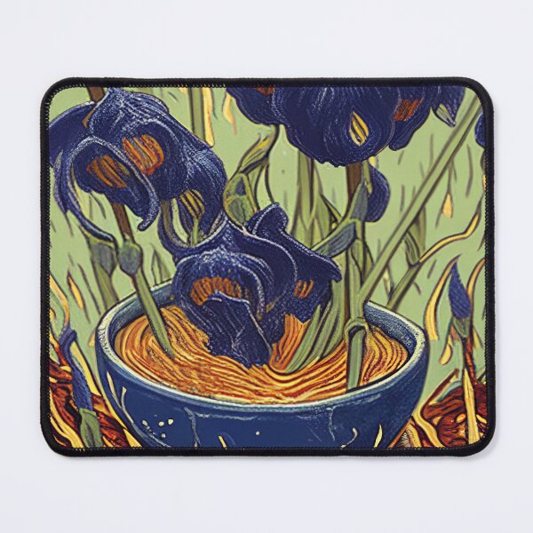 Item preview, Van Gogh Inspired Flower Ramen Poster designed and sold by dragonfruit-art.