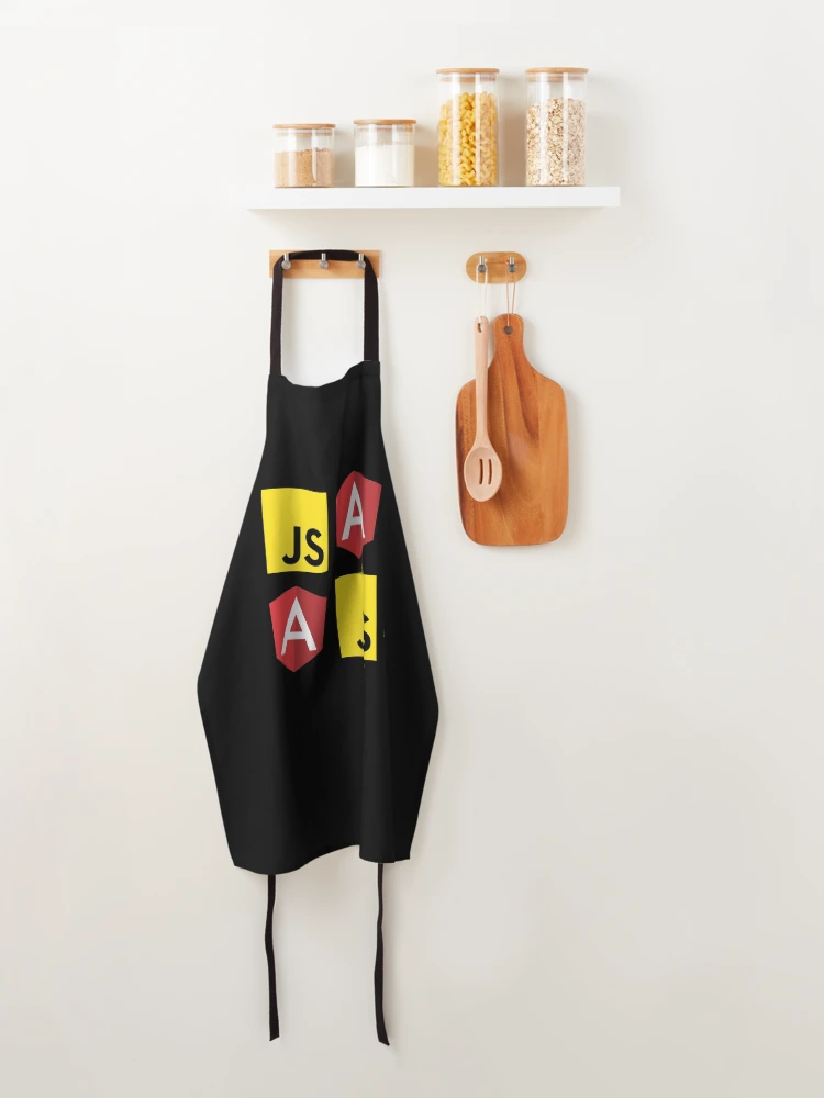 Thumbnail 4 of 6, Apron, JavaScript and Angular (Black) designed and sold by hellkni9ht.