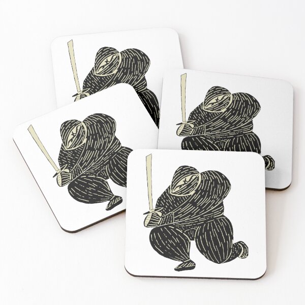 Item preview, Crouching Ninja (black and white) designed and sold by DMcK Designs.