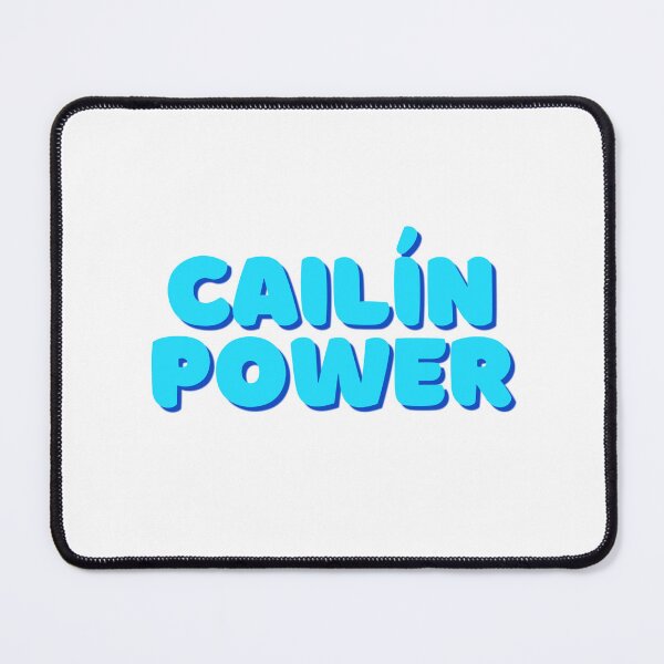 Item preview, Cailín Power Gaeilge meaning Girl Power - Blue designed and sold by Irishprints.
