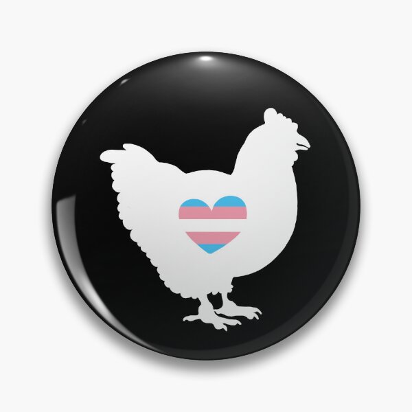 Item preview, Chicken Lover - LGBTQ Trans Flag Heart 03 designed and sold by Puddmuppy.