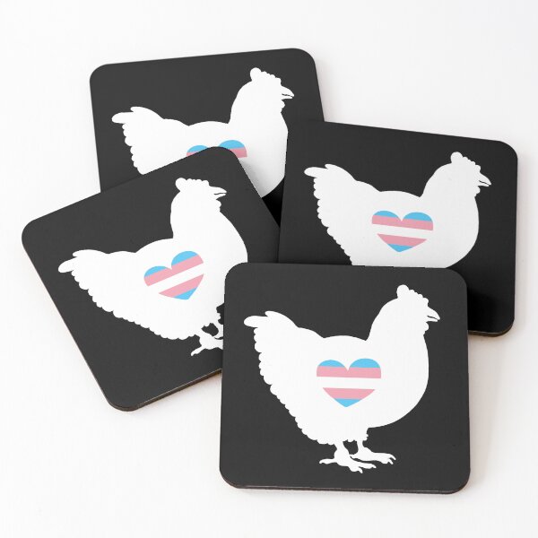 Item preview, Chicken Lover - LGBTQ Trans Flag Heart 03 designed and sold by Puddmuppy.