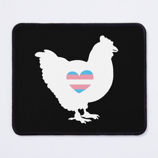 Item preview, Chicken Lover - LGBTQ Trans Flag Heart 03 designed and sold by Puddmuppy.