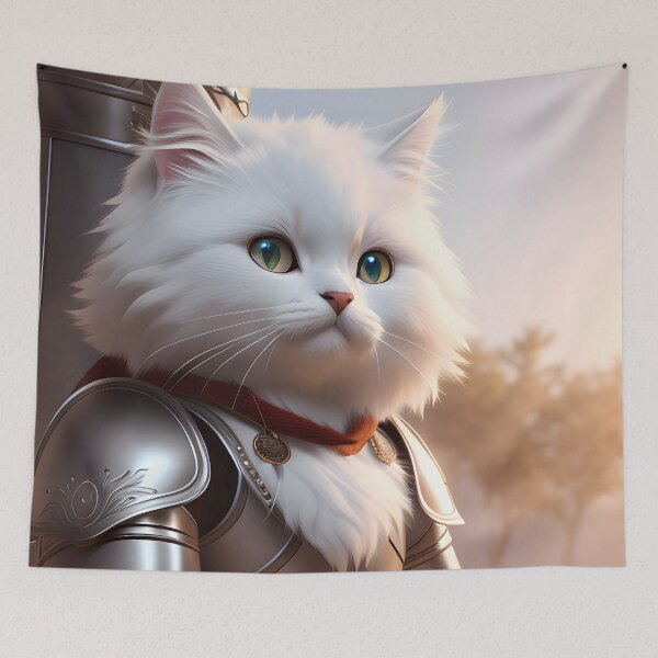 Item preview, Cat in Armor - Modern Digital Art designed and sold by Ai-michiart.