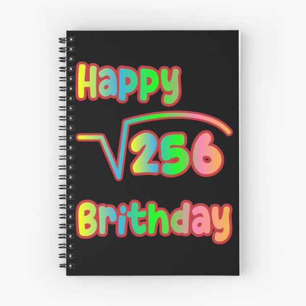 Item preview, Square Root Of 256 Happy Birthday designed and sold by K0tK0tu.