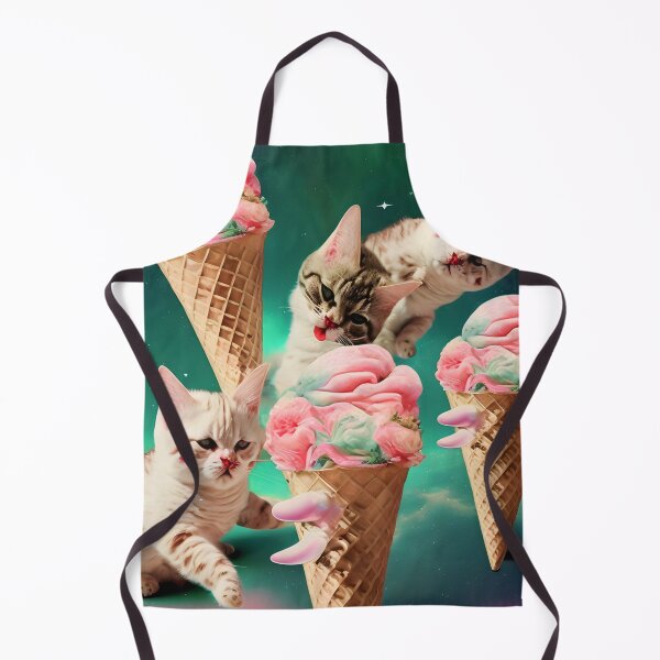 Item preview, Interdimensional Kitties Playing With Flower Cream Cones designed and sold by KazNebel.
