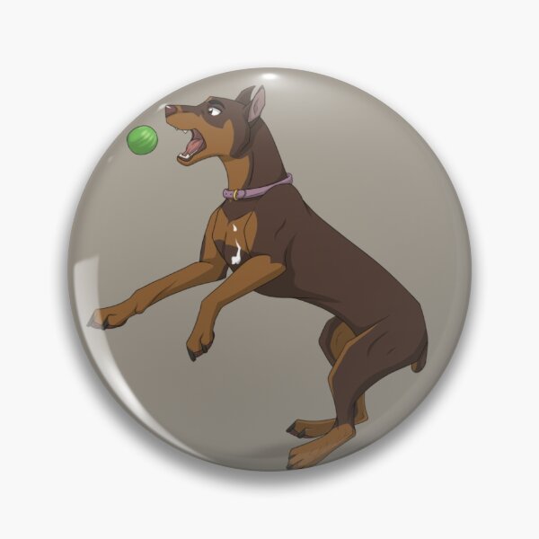 Item preview, Chocolate Doberman Cartoon designed and sold by Italian Pitbull Artworks.