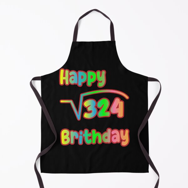 Item preview, Square Root Of 324 Happy Birthday designed and sold by K0tK0tu.