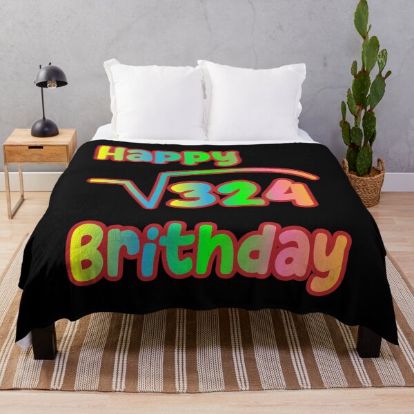 Item preview, Square Root Of 324 Happy Birthday designed and sold by K0tK0tu.